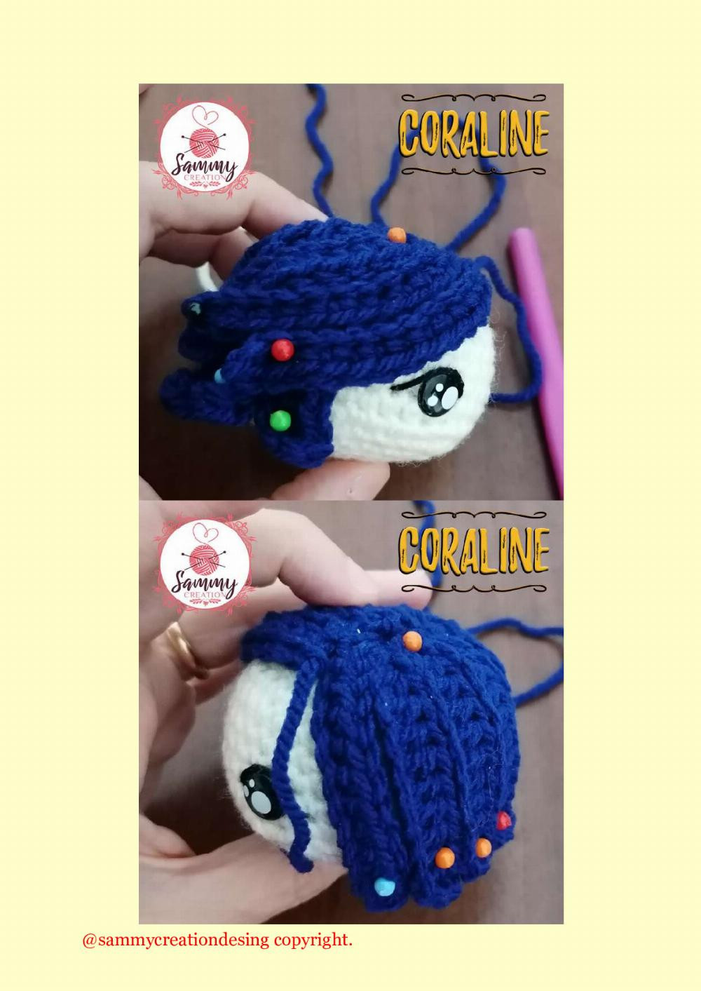 coraline crochet pattern