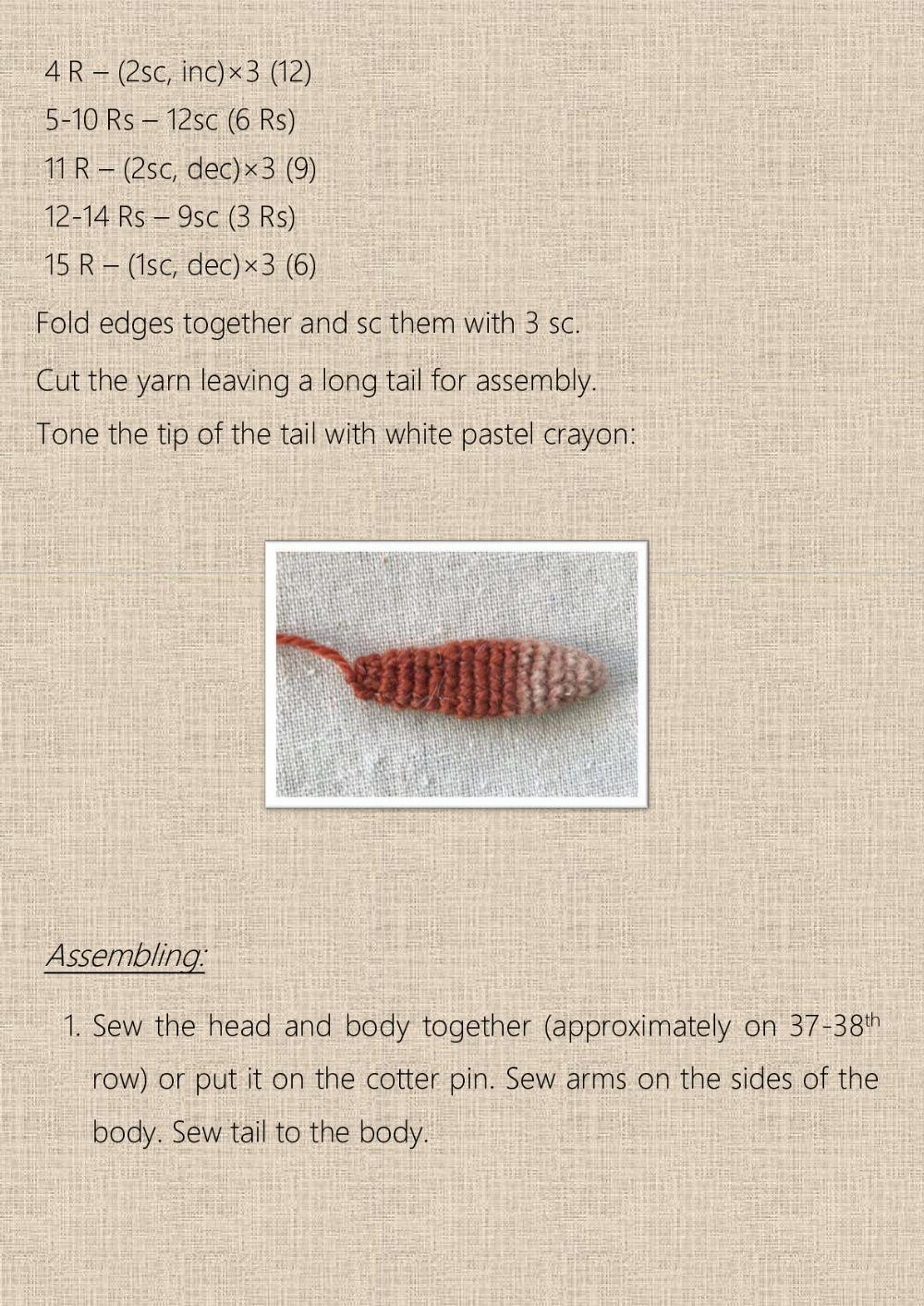 CROCHET AND KNITTING PATTERN “FOX”