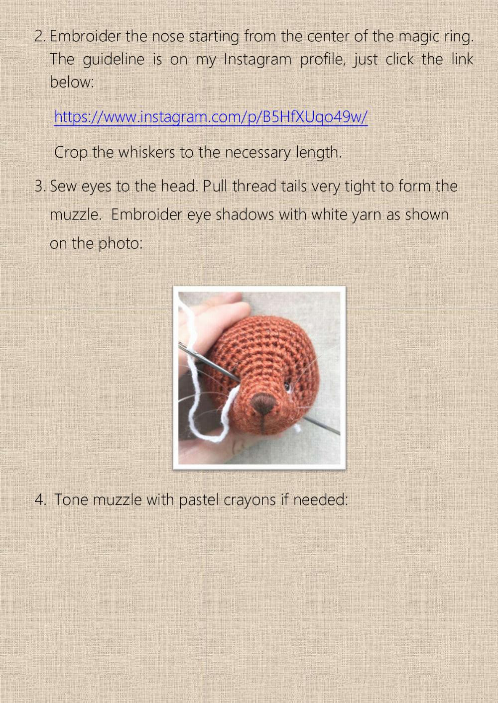 CROCHET AND KNITTING PATTERN “FOX”