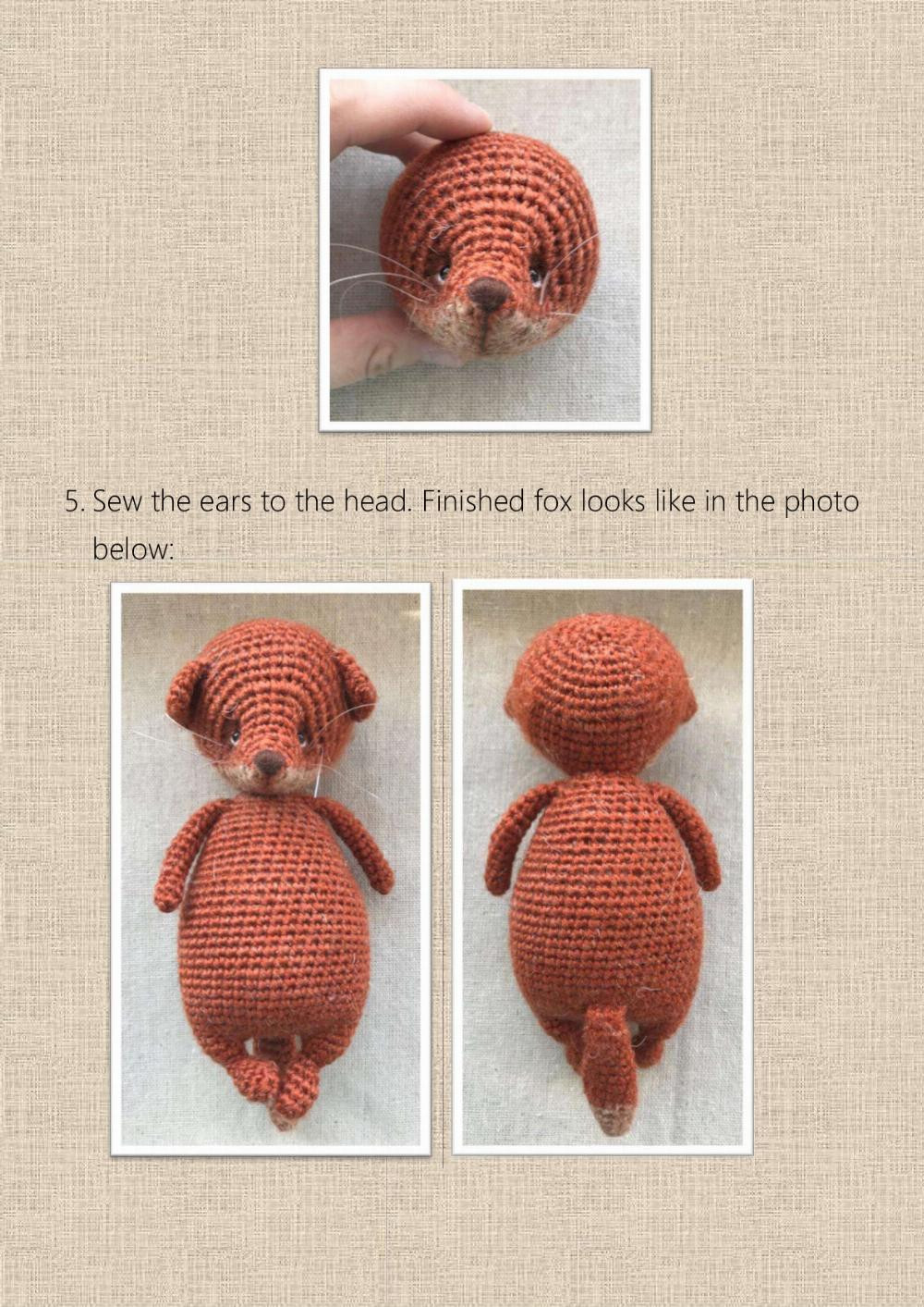 CROCHET AND KNITTING PATTERN “FOX”