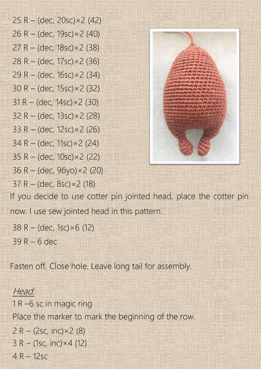 CROCHET AND KNITTING PATTERN “FOX”