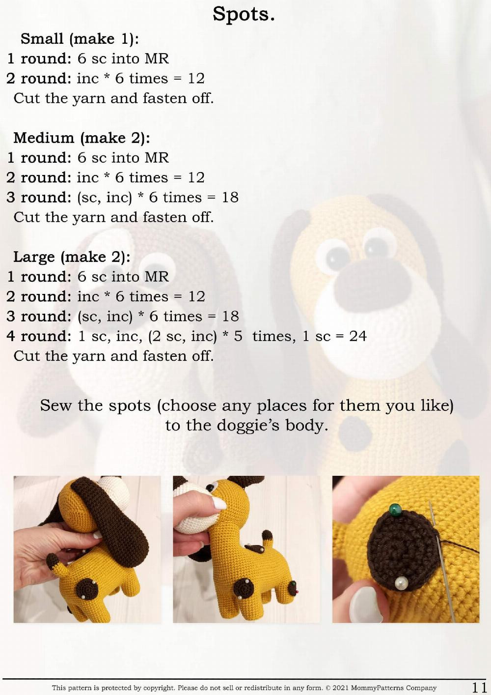 crochet doggie bruno pattern