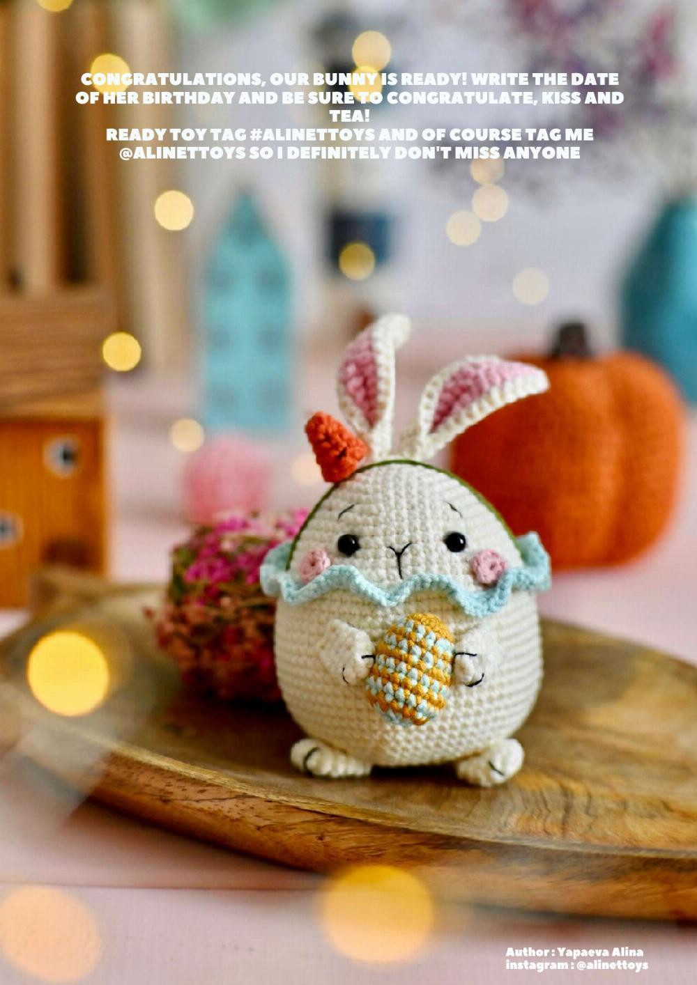 crochet pattern bunny mi egg