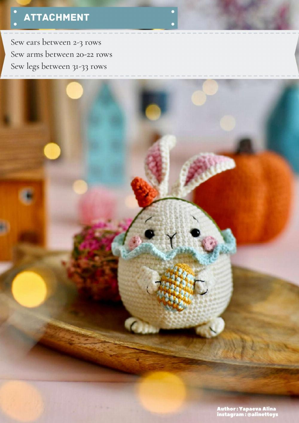 crochet pattern bunny mi egg