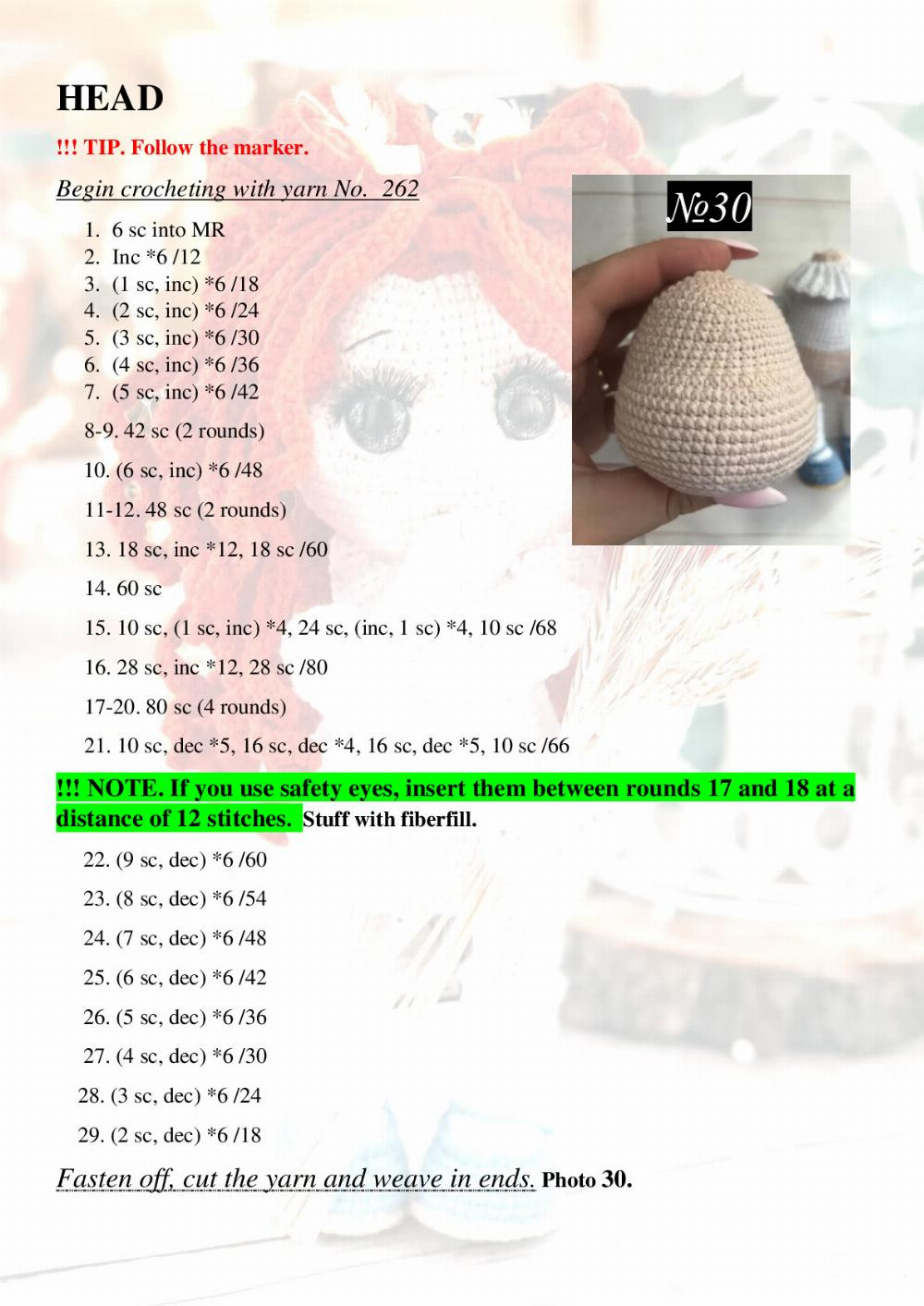 CROCHET PATTERN DOLL ADELINA AND HER FRIEND GIRAFFE BUCKY, girl doll