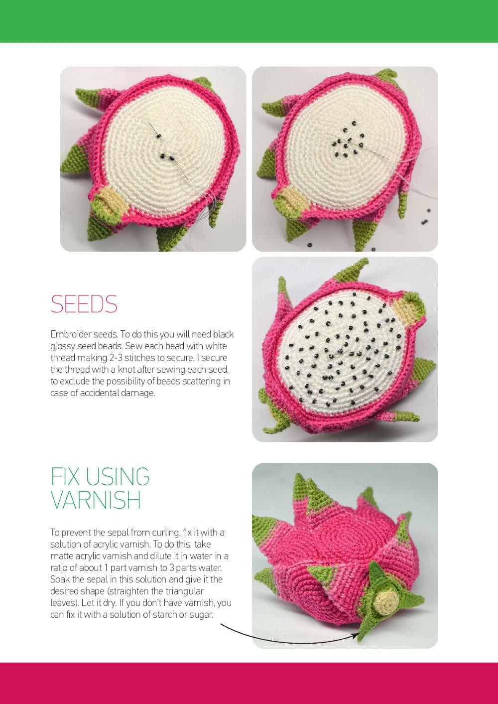 CROCHET PATTERN DRAGON FRUIT