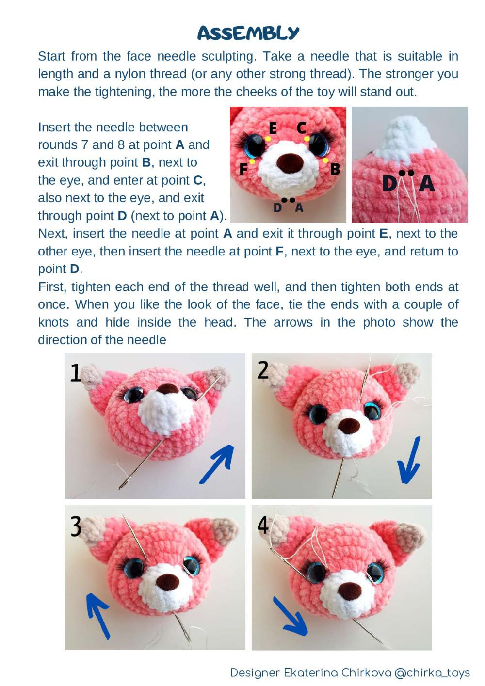 CROCHET PATTERN "FOX CUB"