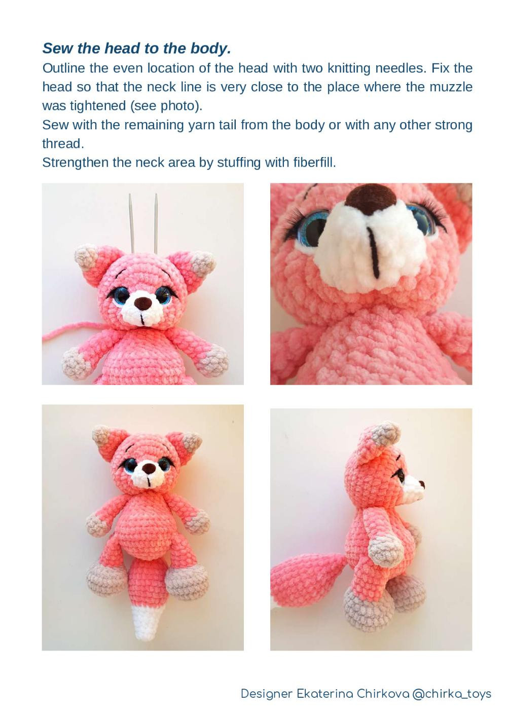 CROCHET PATTERN "FOX CUB"