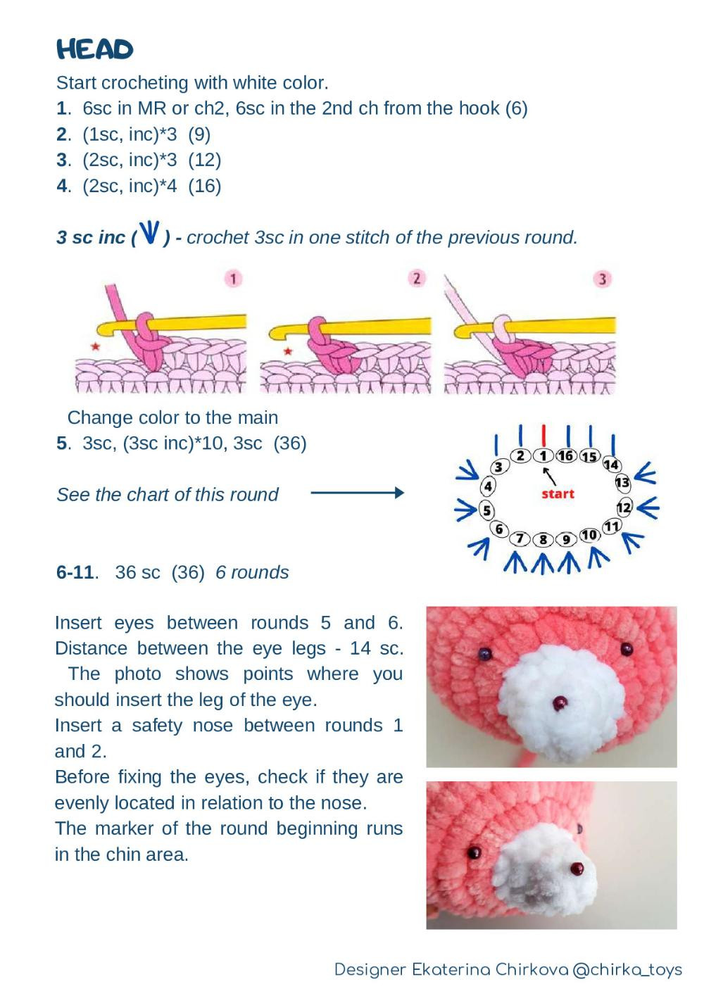 CROCHET PATTERN "FOX CUB"