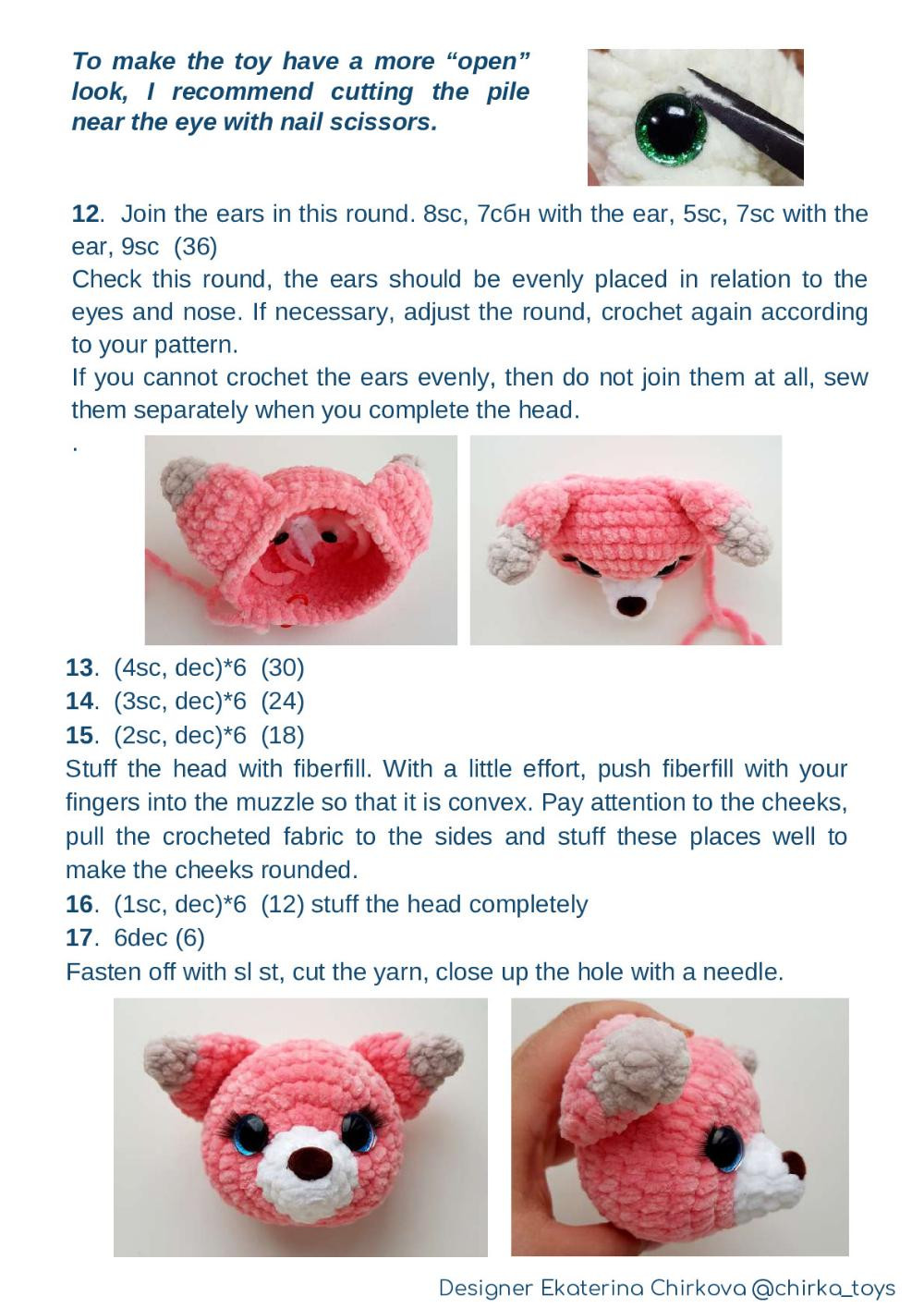 CROCHET PATTERN "FOX CUB"