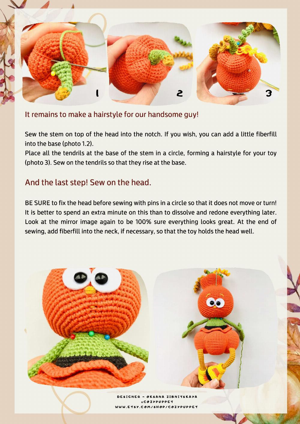 crochet pattern little pumpkin