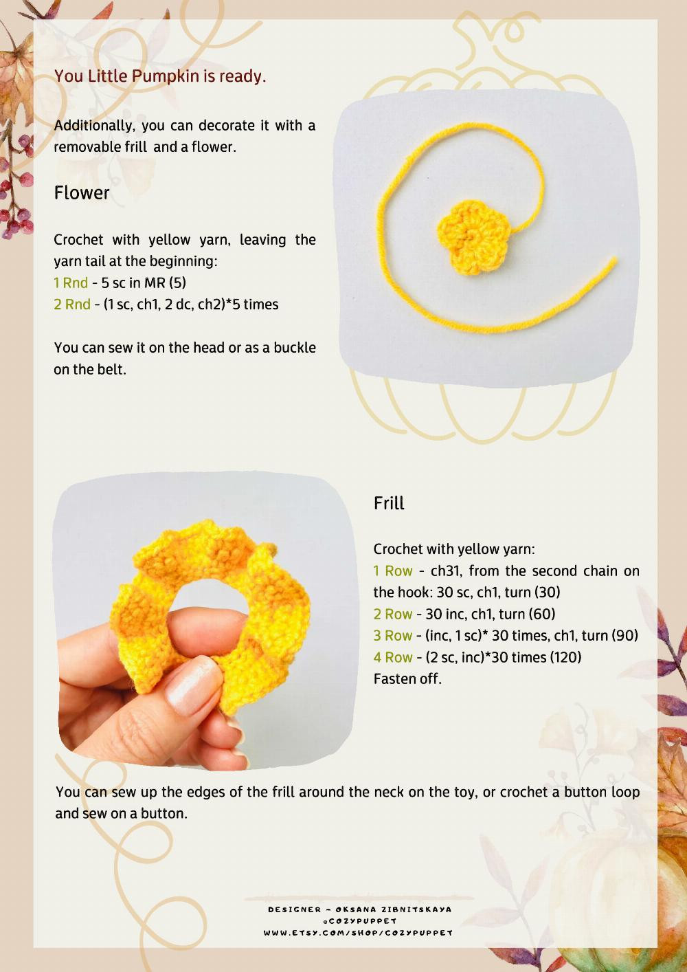 crochet pattern little pumpkin