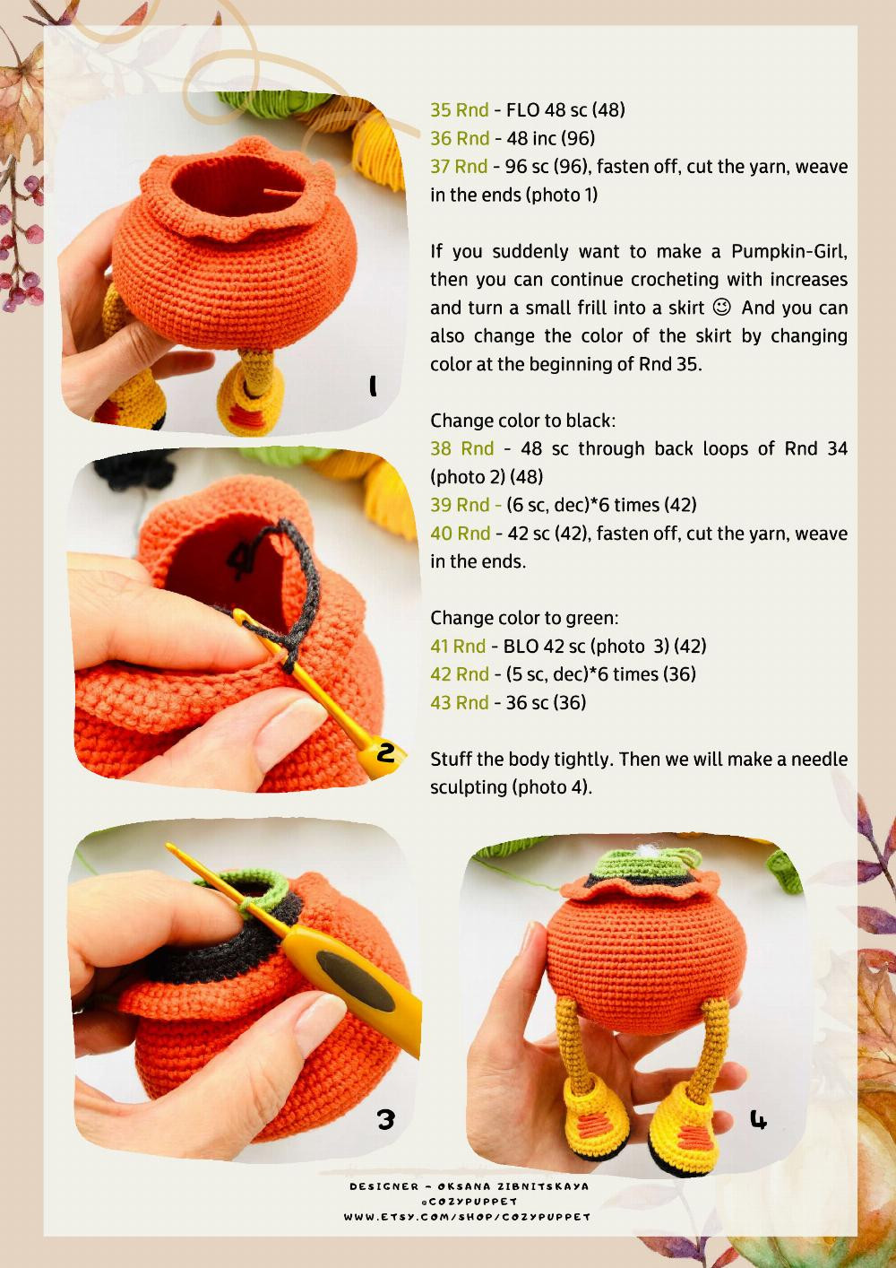 crochet pattern little pumpkin