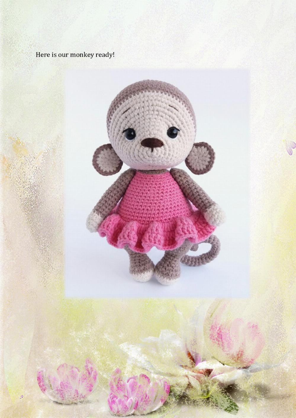 crochet pattern Monkey Mona