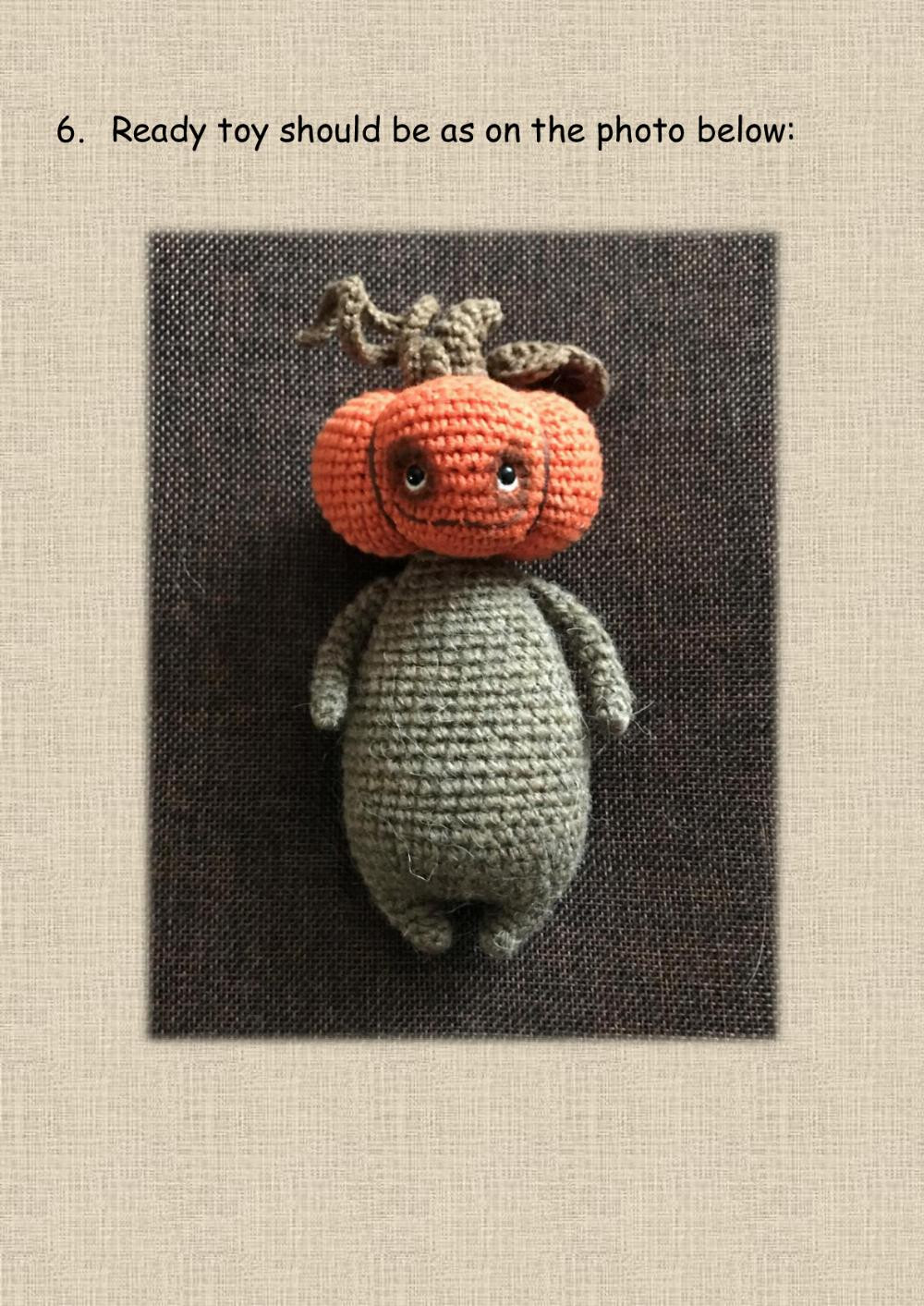 crochet pattern monsters 3 in 1 pumpkin scarecrow mandrake