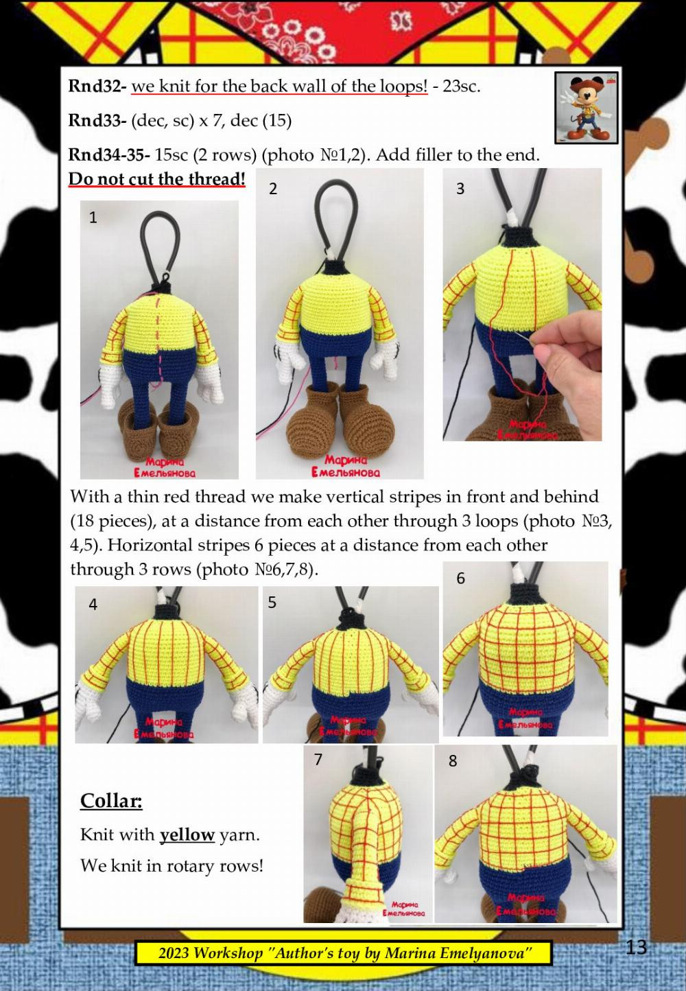 crochet pattern moyse cowboy