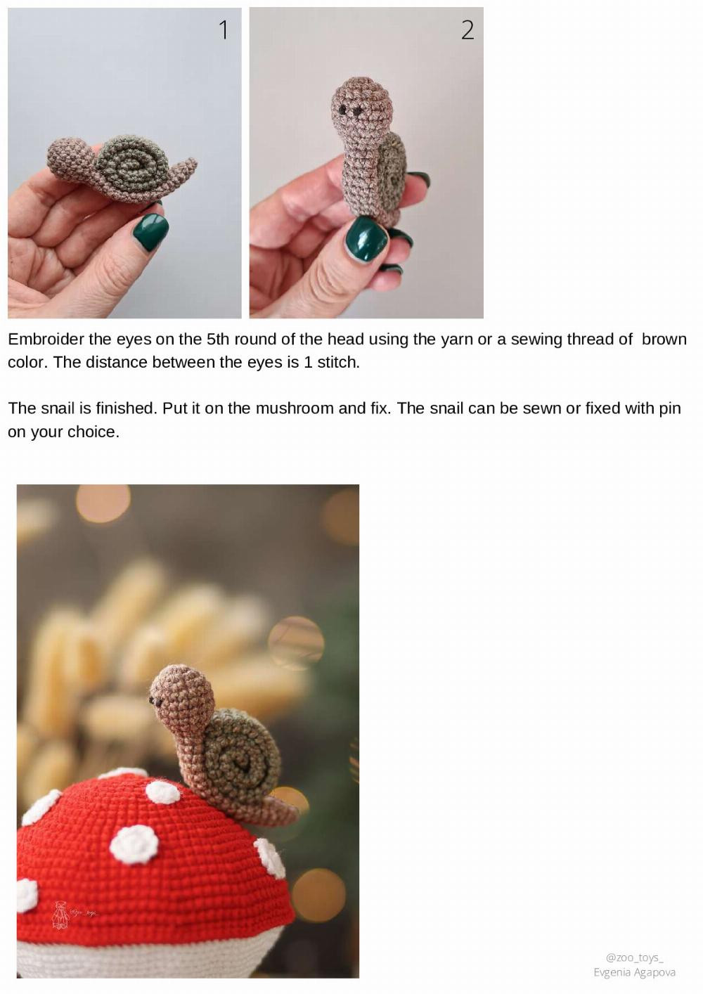 crochet Pattern Mushroom house