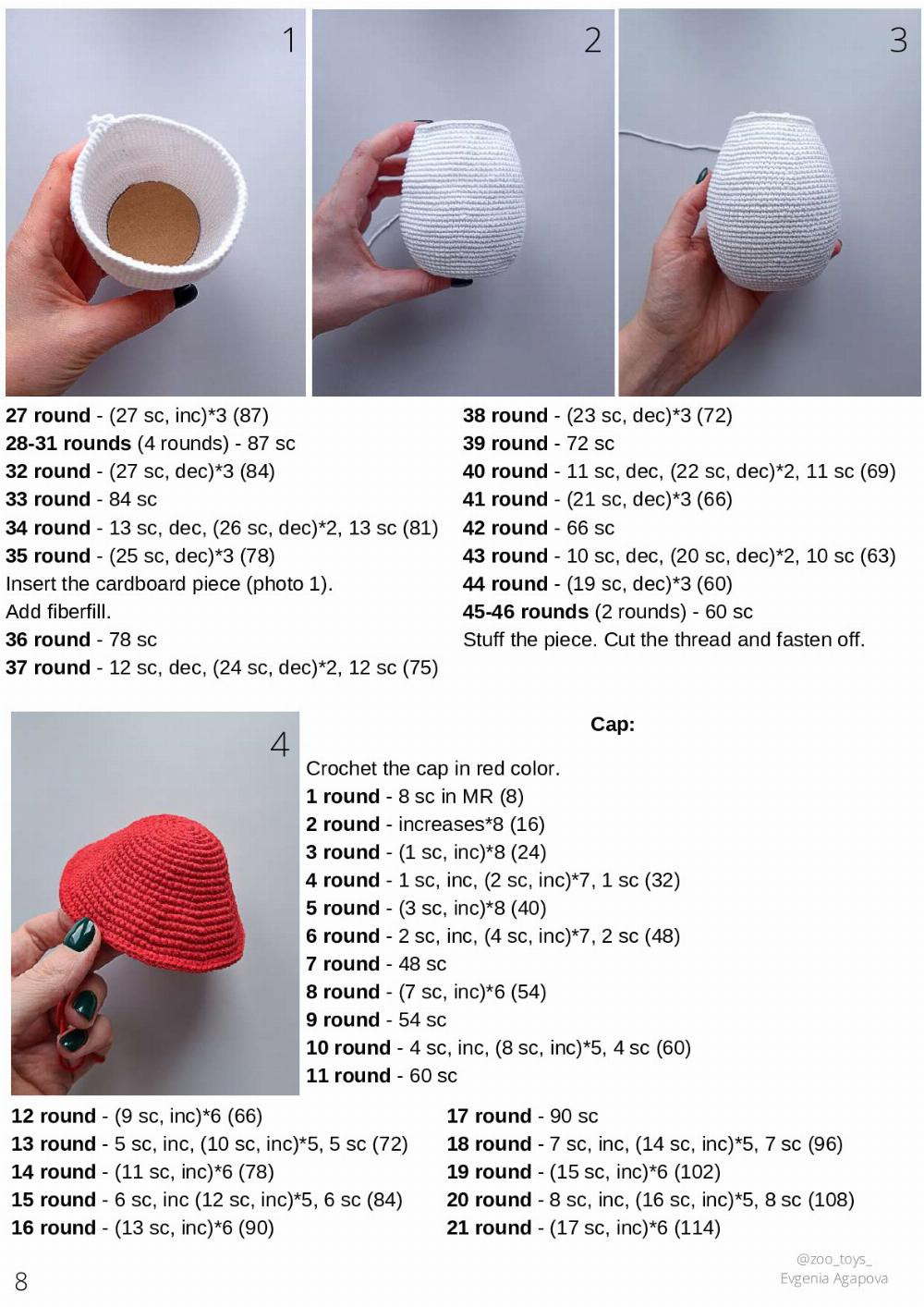 crochet Pattern Mushroom house