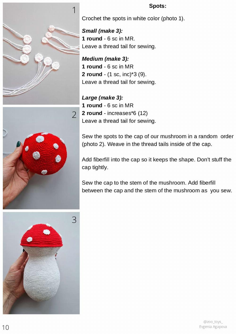 crochet Pattern Mushroom house