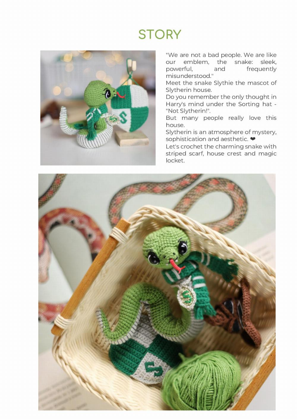 CROCHET PATTERN SNAKE SLYTHIE