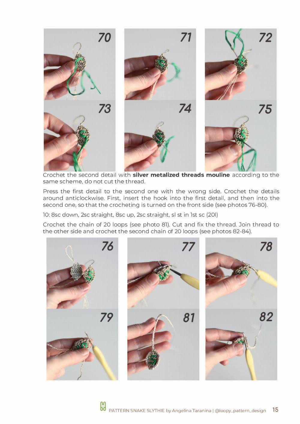 CROCHET PATTERN SNAKE SLYTHIE