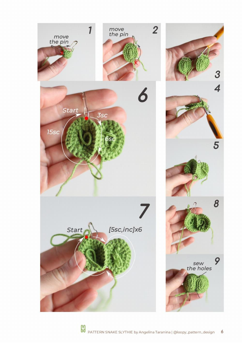 CROCHET PATTERN SNAKE SLYTHIE