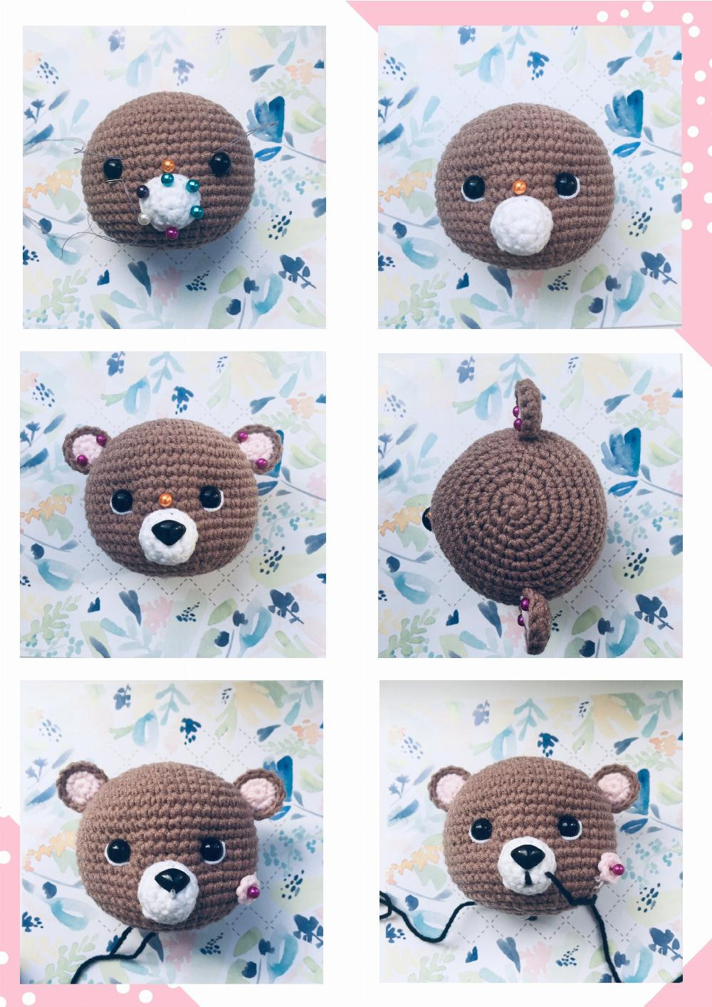 crochet pattern teddy bear brownie