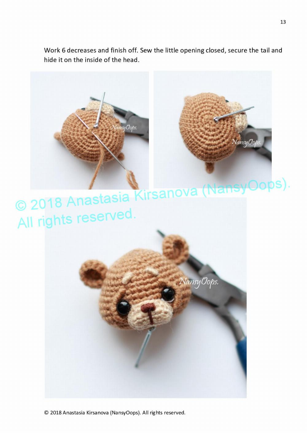 Crochet pattern with photo tutorial “Teddy Max”