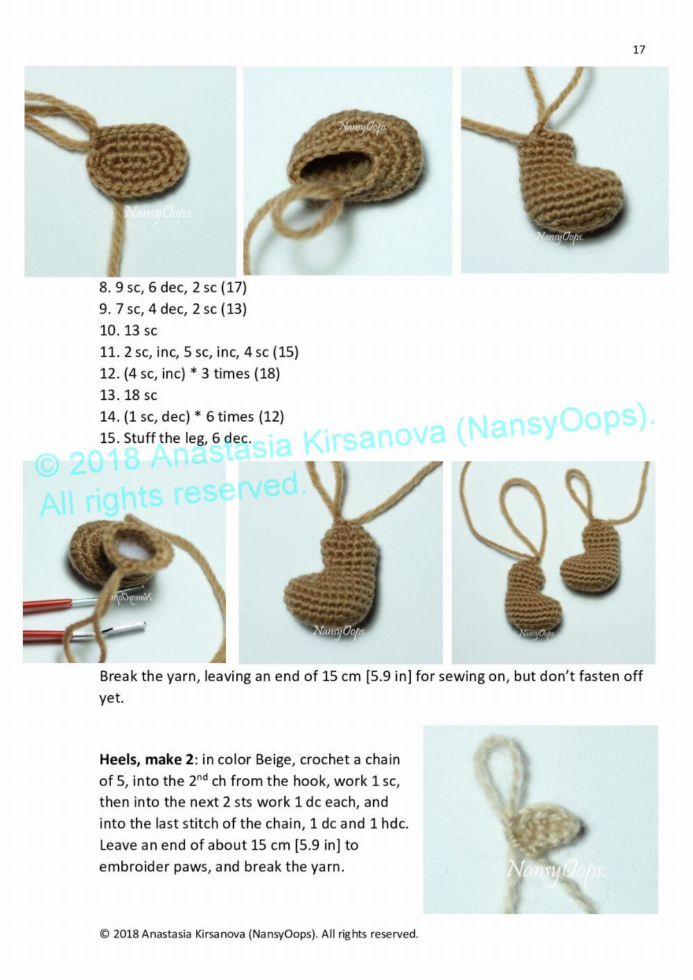 Crochet pattern with photo tutorial “Teddy Max”