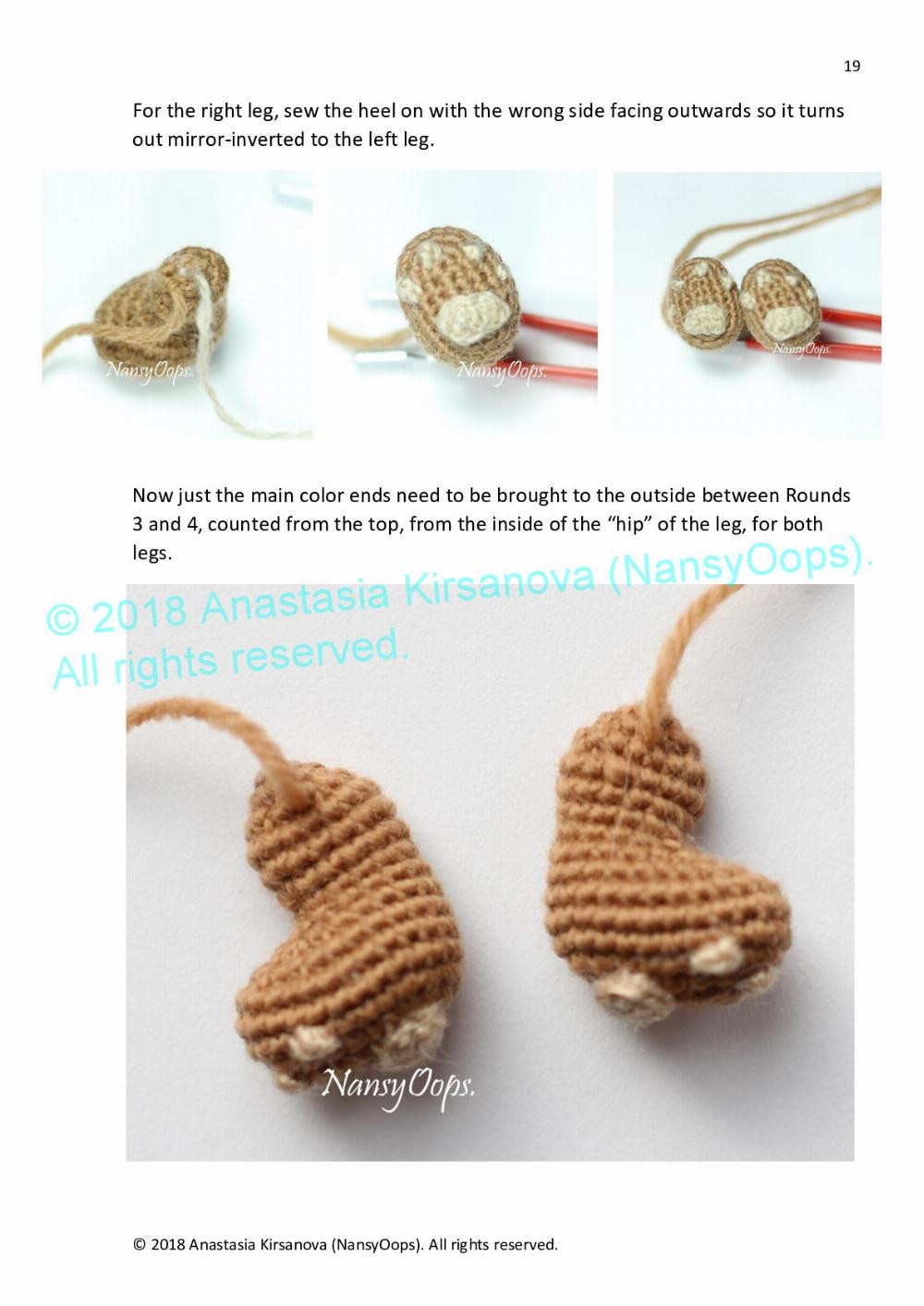 Crochet pattern with photo tutorial “Teddy Max”