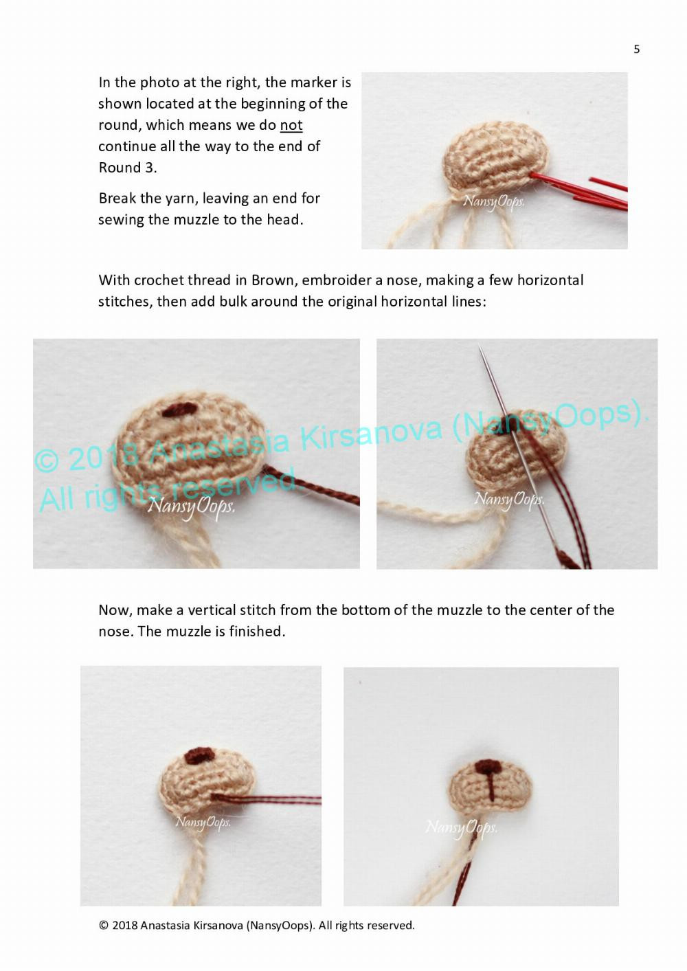 Crochet pattern with photo tutorial “Teddy Max”