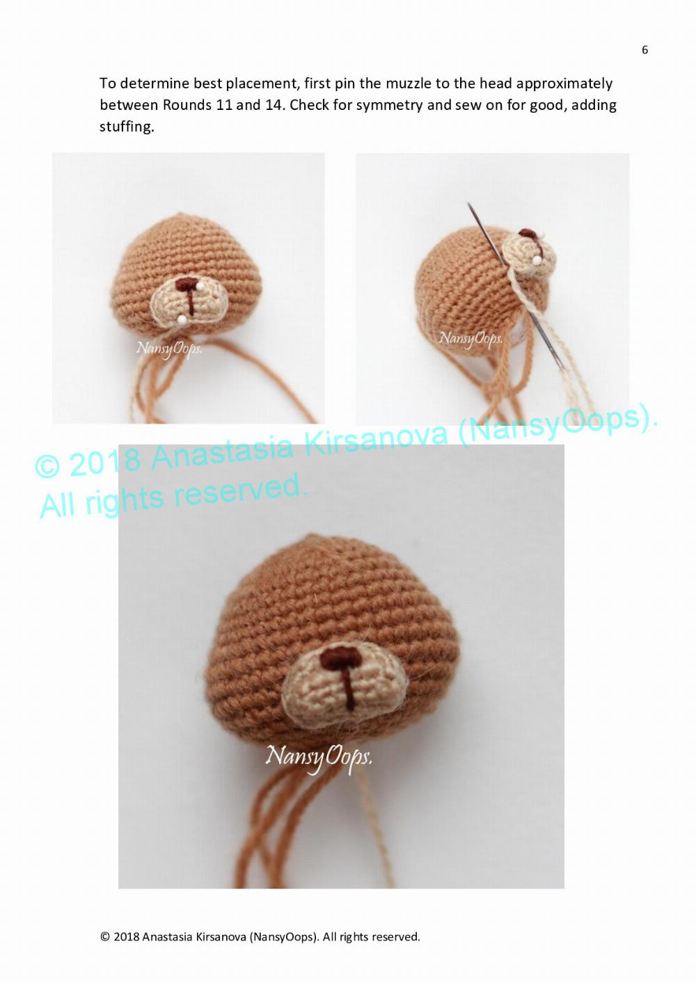 Crochet pattern with photo tutorial “Teddy Max”