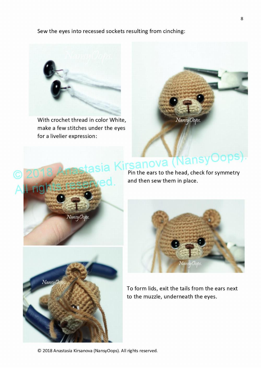 Crochet pattern with photo tutorial “Teddy Max”