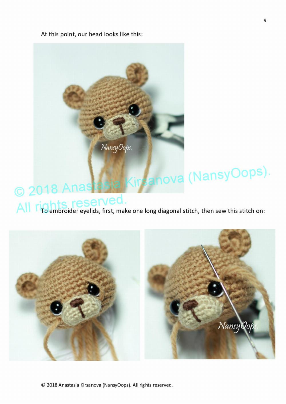 Crochet pattern with photo tutorial “Teddy Max”