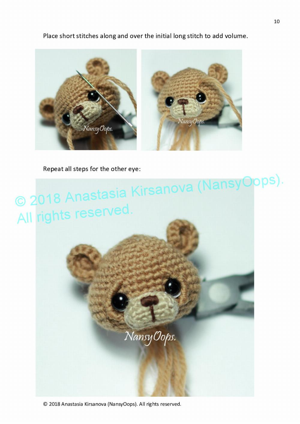 Crochet pattern with photo tutorial “Teddy Max”