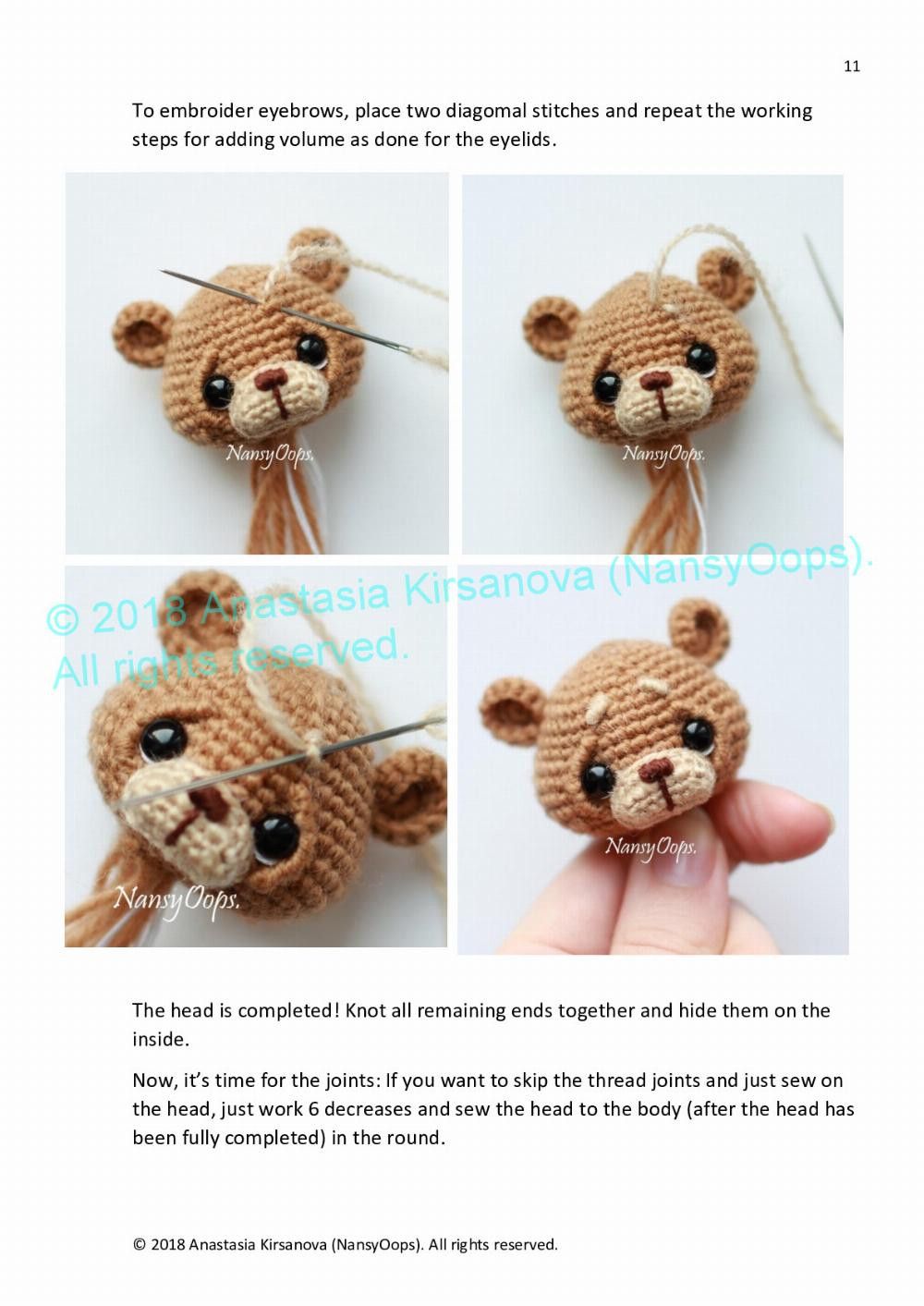 Crochet pattern with photo tutorial “Teddy Max”