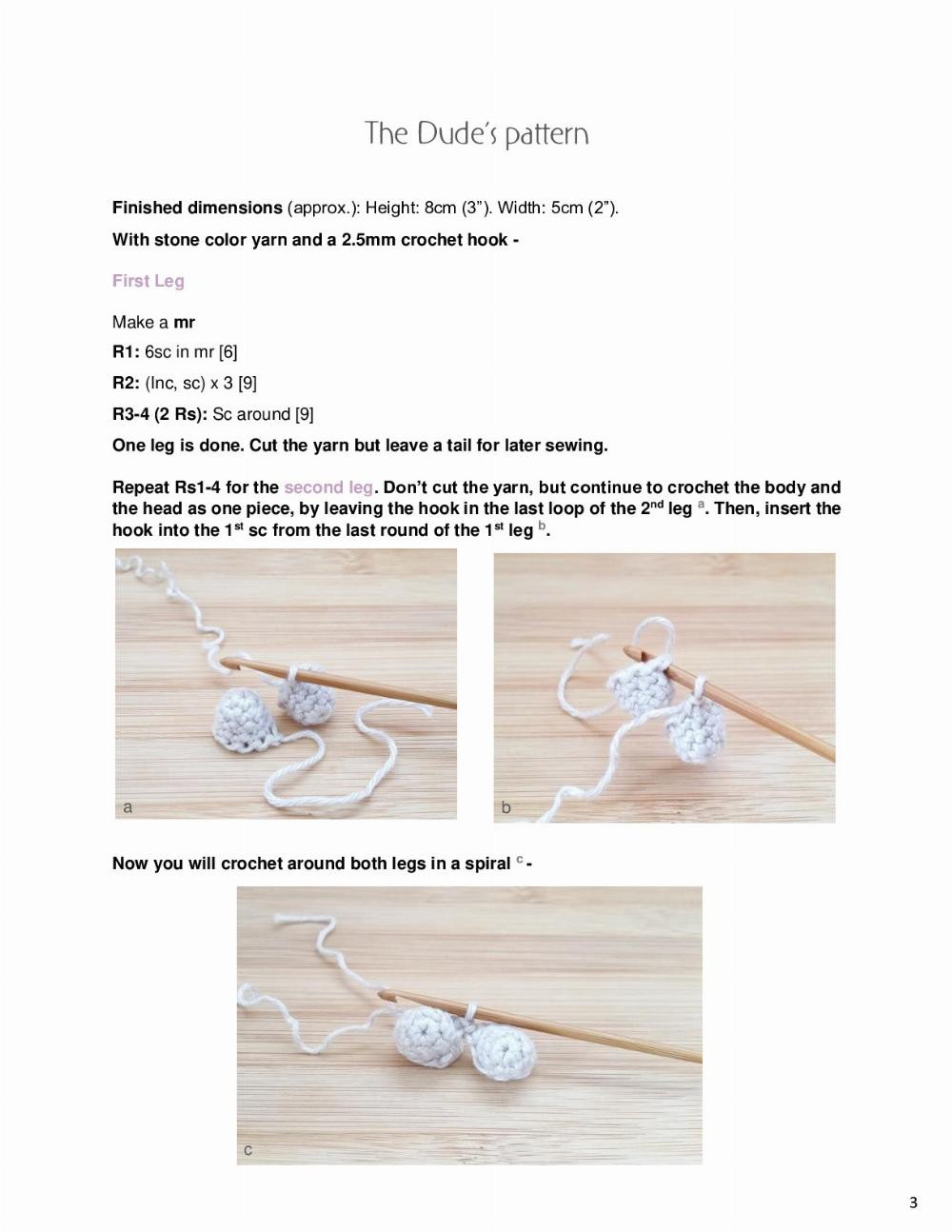 Crochet yourself 3 whimsical Suga’Dudes!