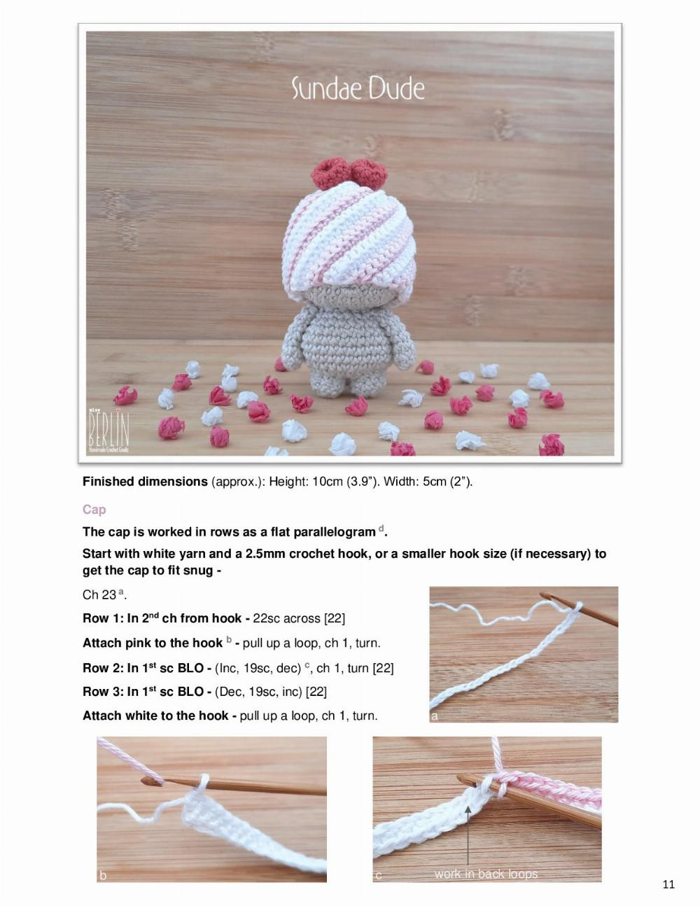 Crochet yourself 3 whimsical Suga’Dudes!