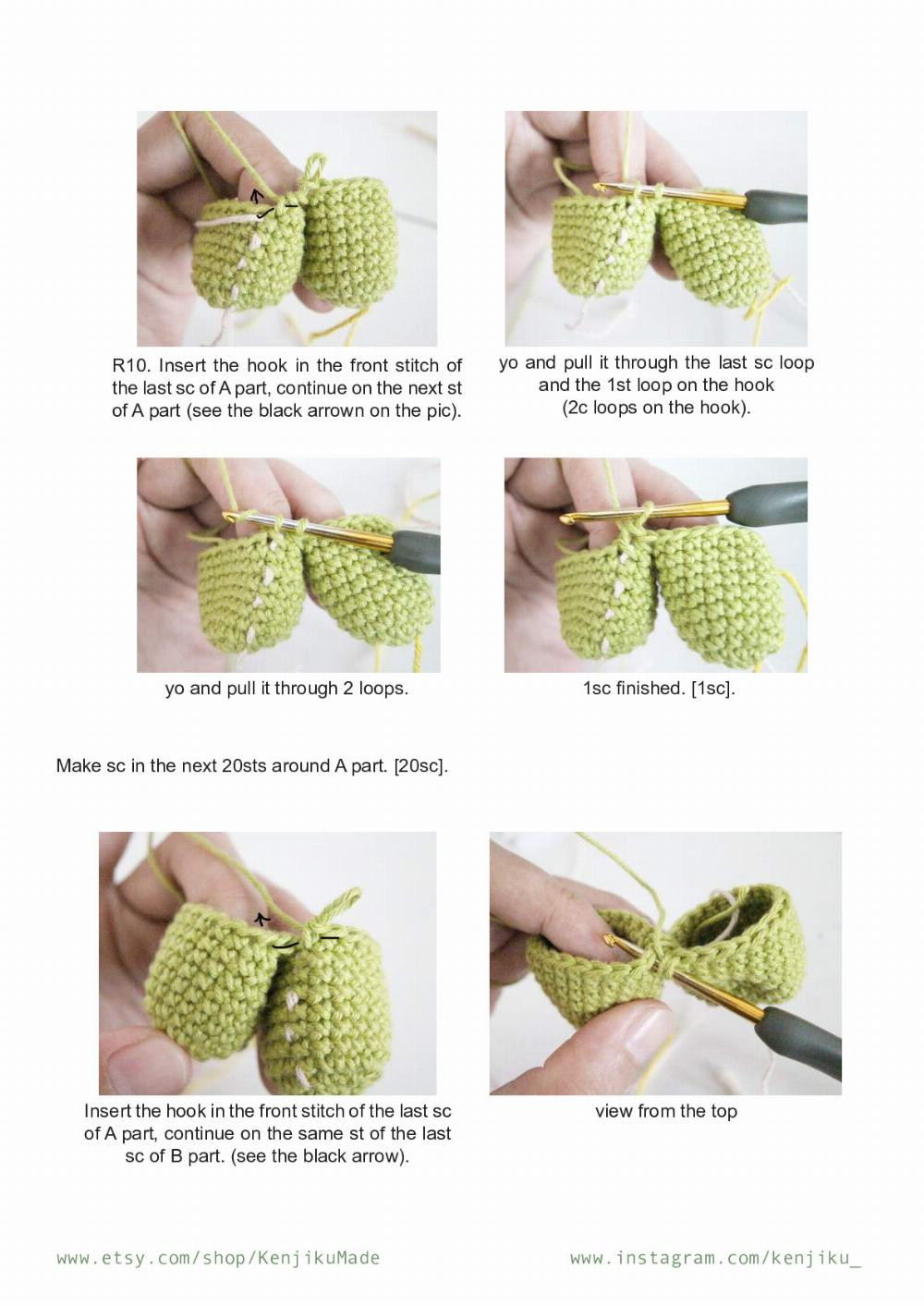 croco crocodile amigurumi pattern