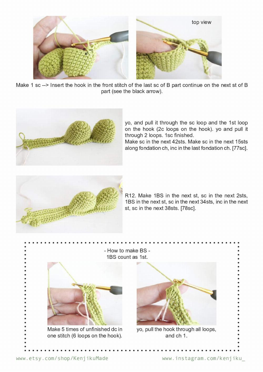 croco crocodile amigurumi pattern