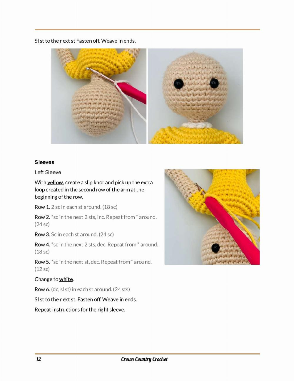 daisy girl doll crochet pattern