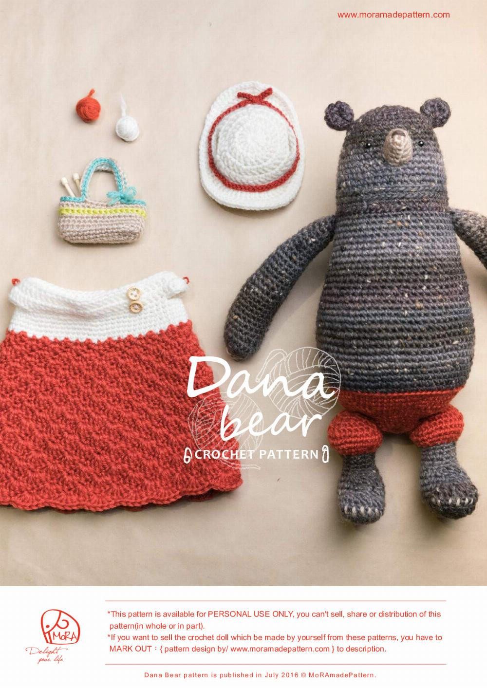 dana bear crochet pattern