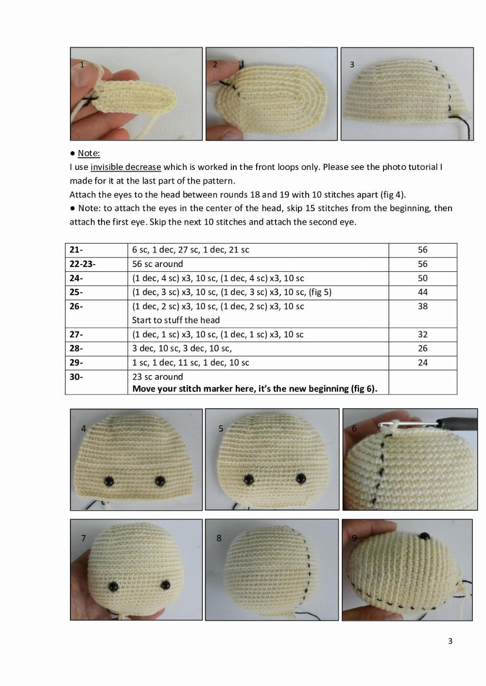 Dora the lamb crochet pattern