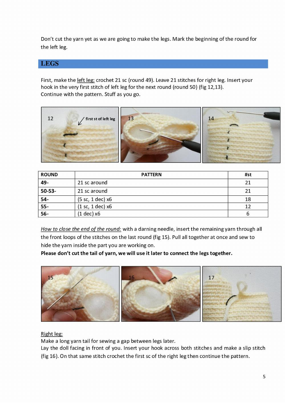 Dora the lamb crochet pattern