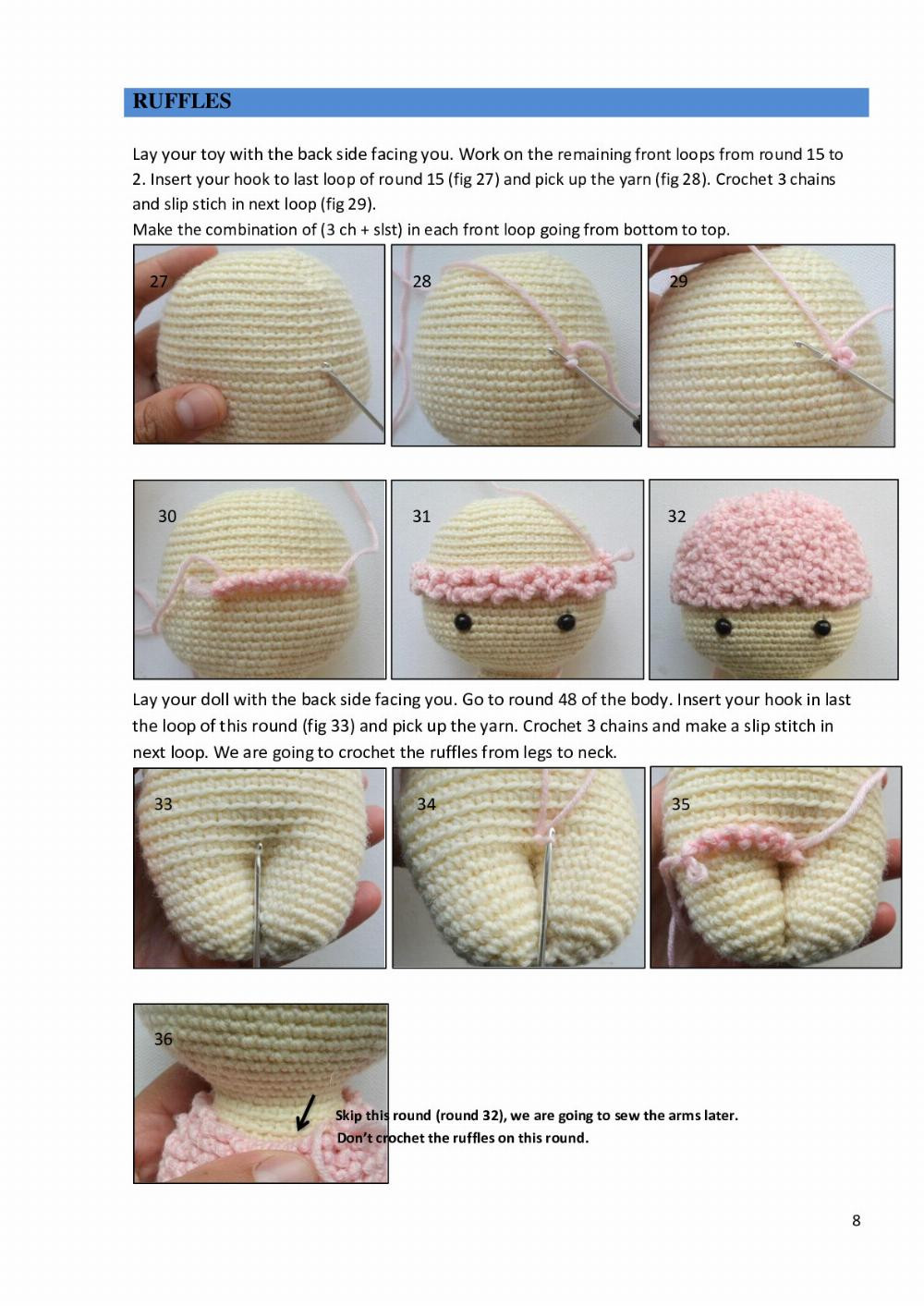 Dora the lamb crochet pattern