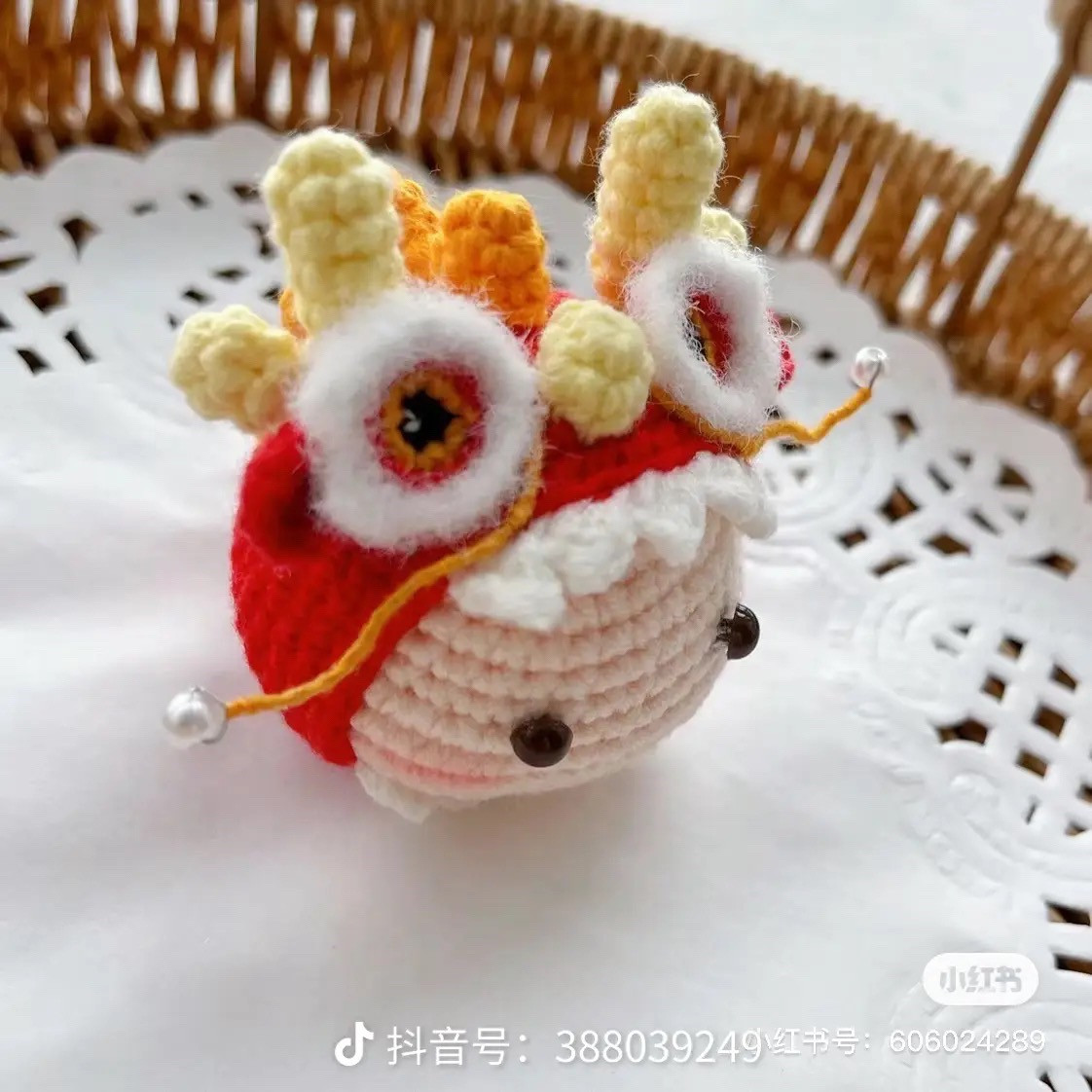 dragon head amigurumi crochet pattern