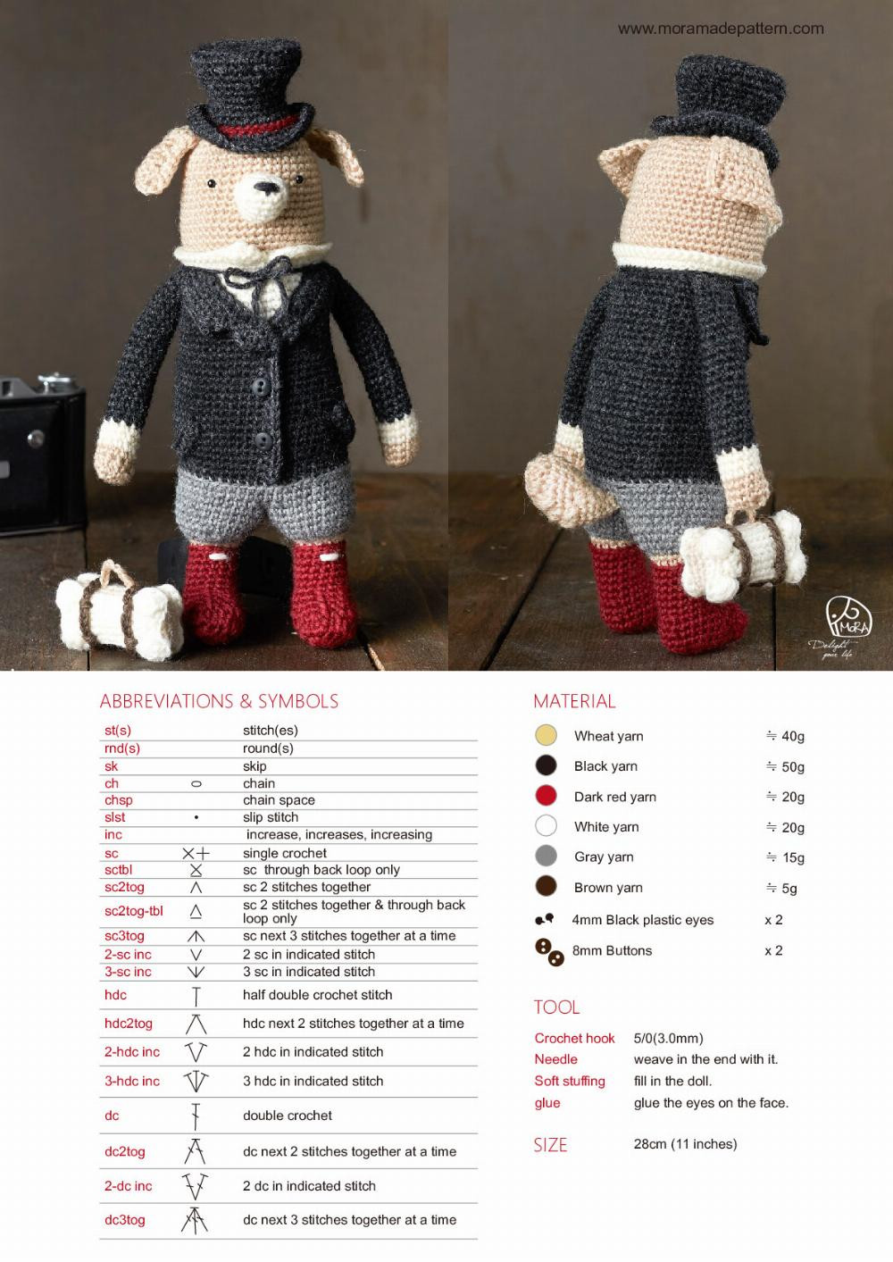 Earl Dog CROCHET PATTERN