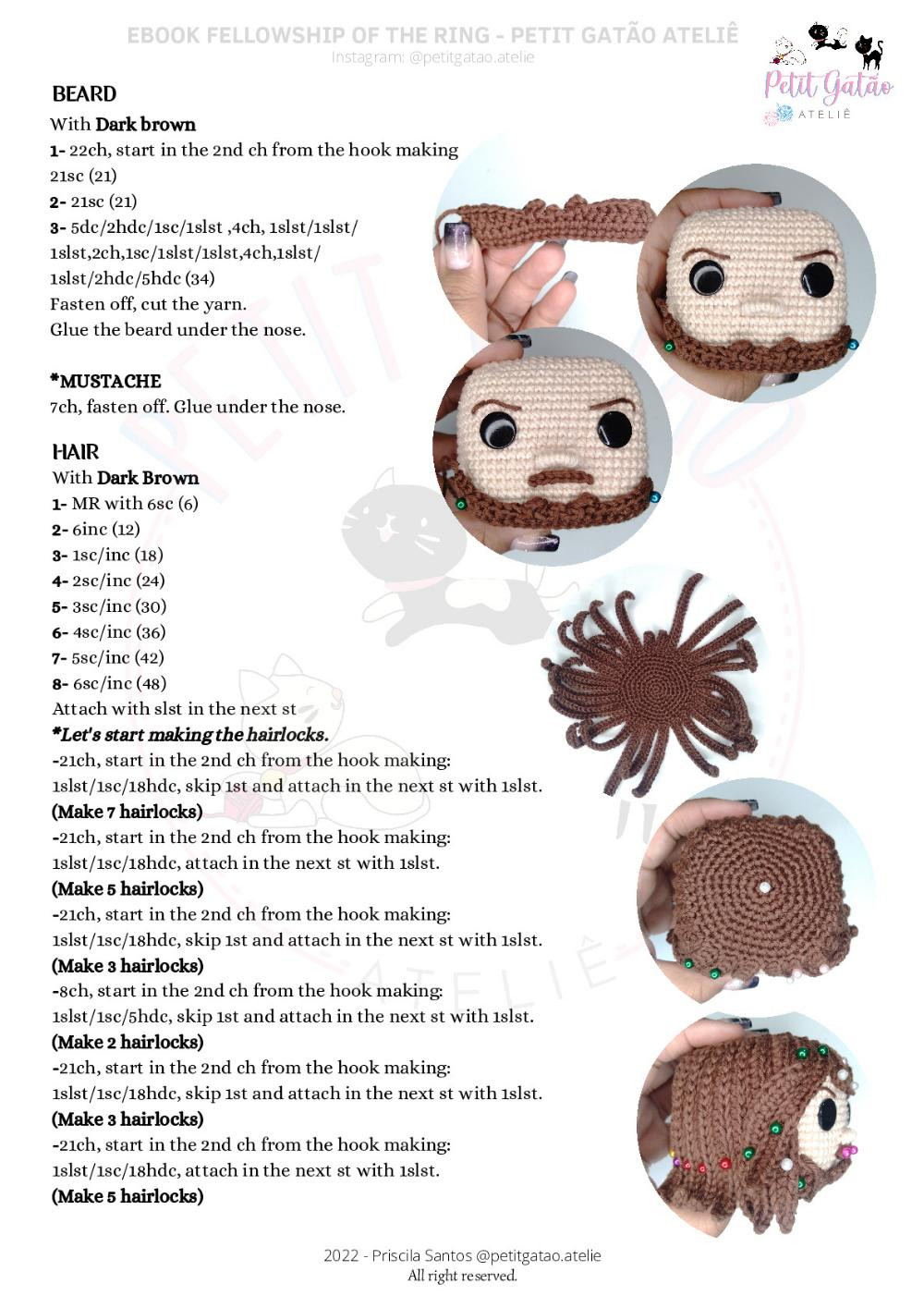 ebook fellowship of the ring amigurumi pattern