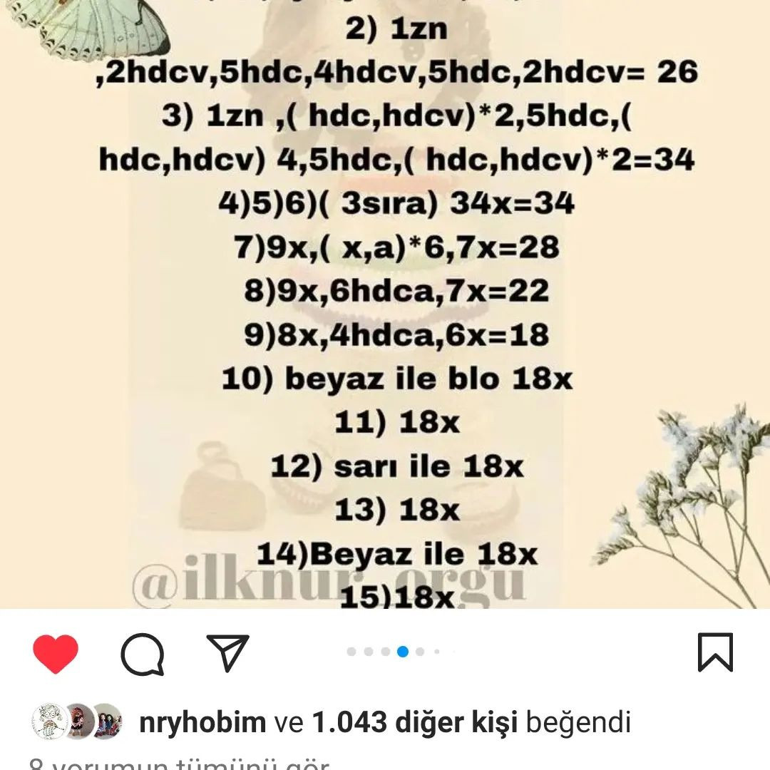 Elbise giyen kahverengi saçlı bir bebek için tığ işi modeli.