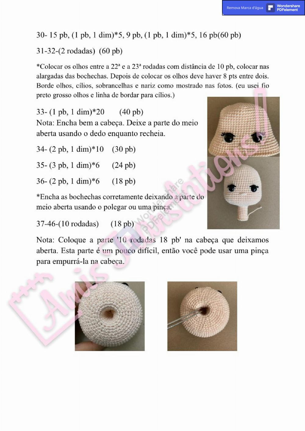 elina girl doll pattern